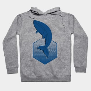 Whale in the Deep Blue Sea Hoodie